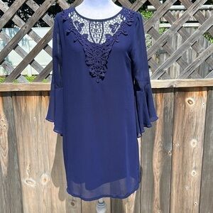 BCX Royal Blue Mini Dress Size Large